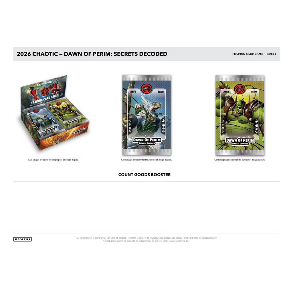 Chaotic TCG Dawn of Perim Secrets Decoded Booster Box