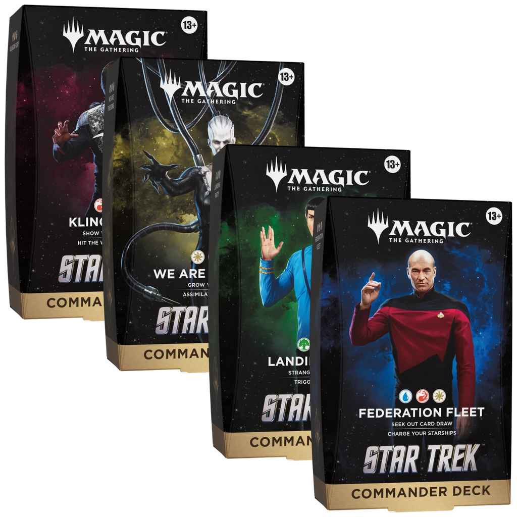 Magic: The Gathering Star Trek Commander Deck Set of 4